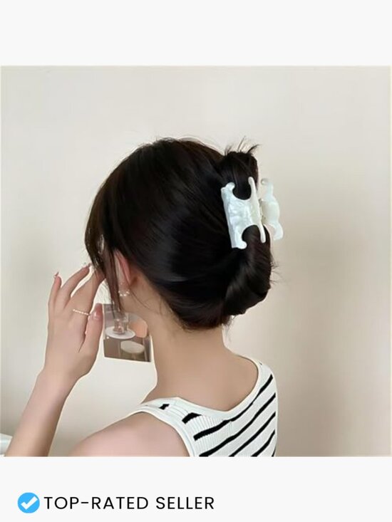 Acetate Butterfly Hair Claws 4 Pack Medium Durable Secure Hold Clips main image 5